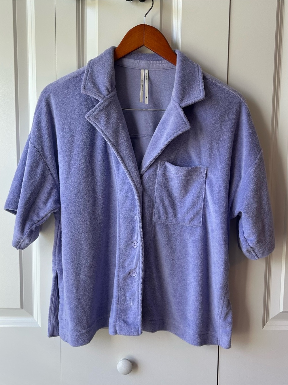 💜 Anthropologie Set
Button-Up Shirt Size XXS 
Shorts Size Medium Lilac ✨ - Picture 2 of 8